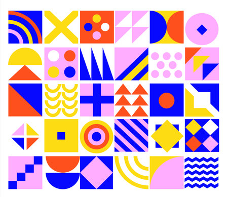 Geometric minimalistic background.のイラスト素材