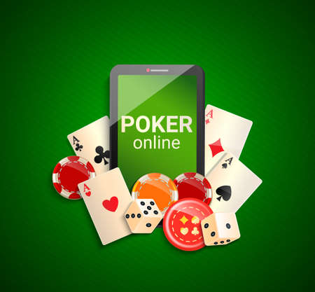 Online poker advertise.のイラスト素材
