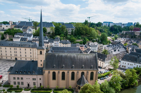 Urban views of Luxembourg cityのeditorial素材
