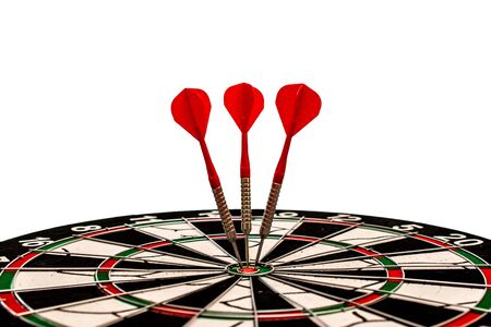 Arrows hit the target perfectly, financial goal, marketing solution, business target