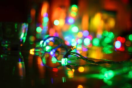 Bokeh party in fancy backgroundの写真素材