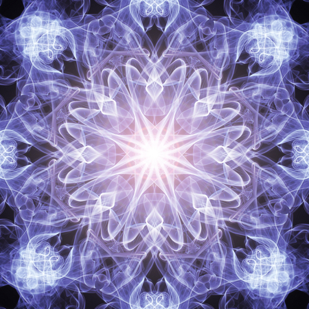Abstract steaming Similar to a star background.Abstract Light of Dharma.の写真素材
