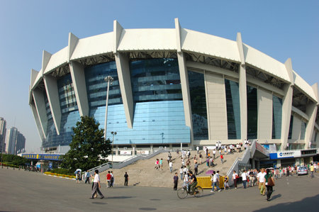 The Shanghai stadiumのeditorial素材