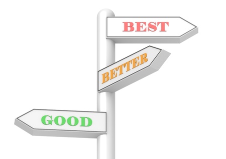 Good Better Bestの写真素材