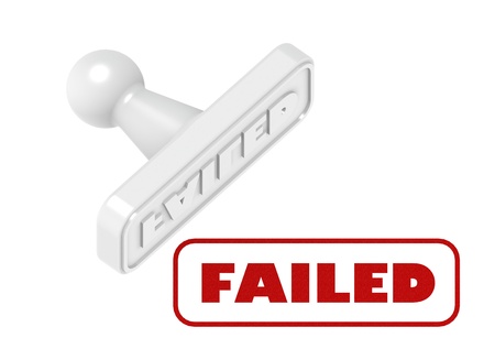 Failedの写真素材