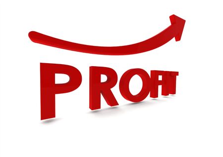 Profit colorful graph conceptの写真素材