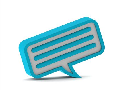 Chat bubble icon. Blue seriesの写真素材