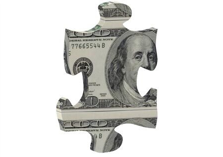 US dollar puzzleの写真素材
