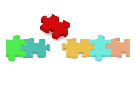 Pieces of a puzzleの写真素材