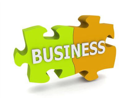 Business puzzleの写真素材