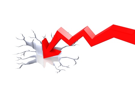Recession Chartの写真素材