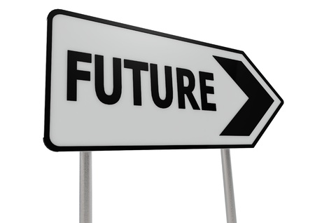 Future road signの写真素材
