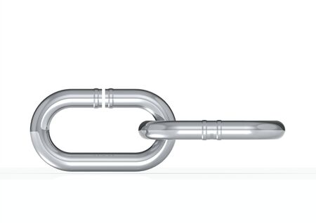 Realistic illustration of steel chain