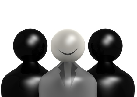 Leadership in blackの写真素材