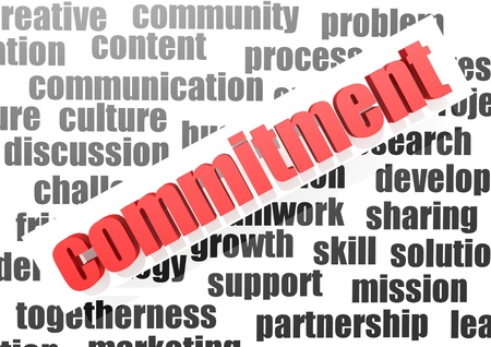 Commitment conceptの写真素材