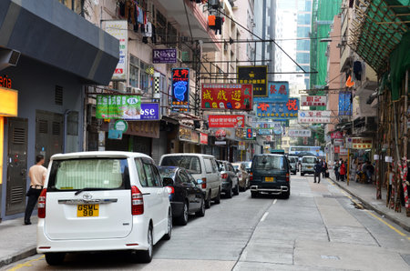 Street view of Hong Kongのeditorial素材