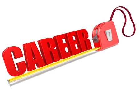 Measurement of careerの写真素材