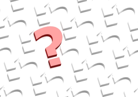 Red question mark