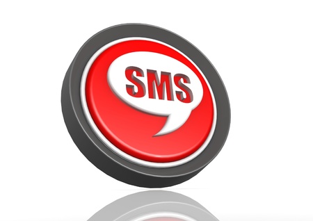 SMS round iconの写真素材