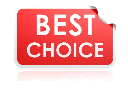 Best choice stickerの写真素材
