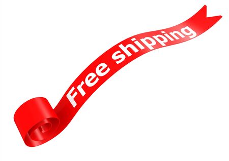 Free shipping bannerの写真素材