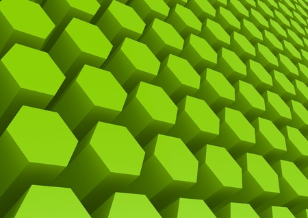 Green hexagon patternの写真素材