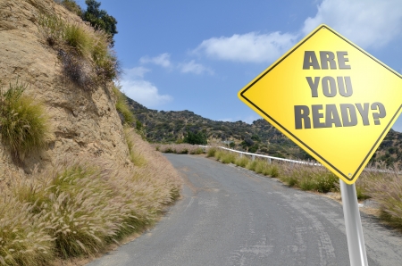 Are you ready with roadの写真素材