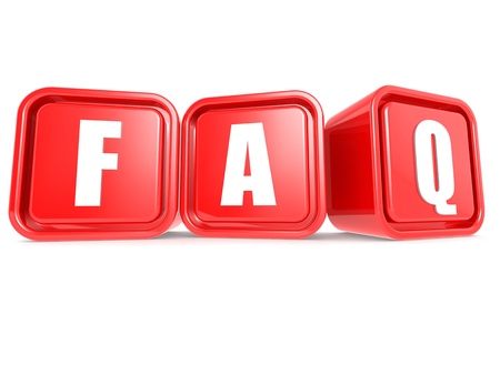 FAQ cubeの写真素材