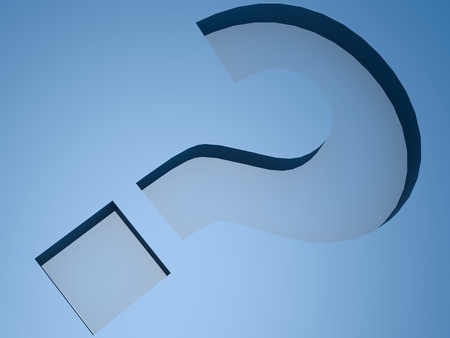 Blue question markの写真素材