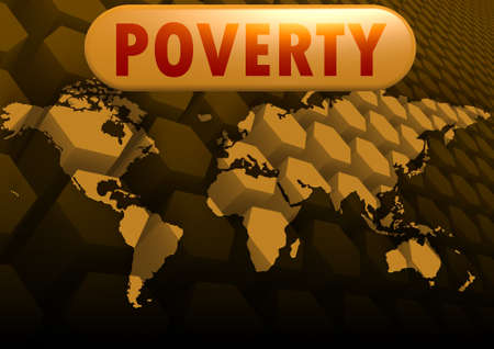 Poverty world mapの写真素材
