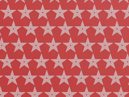 Red star patternの写真素材