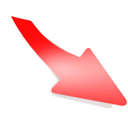 Red arrowの写真素材