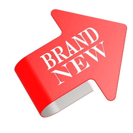 Brand new twist labelの写真素材
