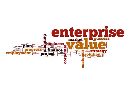 Enterprise value word cloudの写真素材