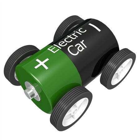 Electric car conceptの写真素材