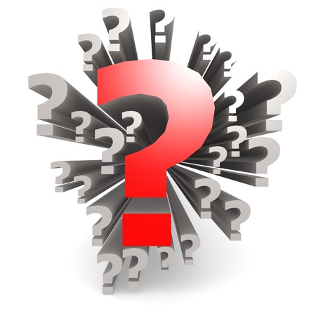 Red question markの写真素材