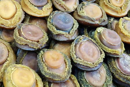 Dried abalone sold on the market in Hong Kong