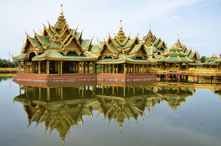 Pavilion of the Enlightened in Ancient city in Bangkok Thailandの写真素材