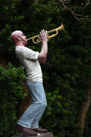 BANGKOK, THAILAND-20 JUNE, 2016: Musical statue in Chocolate Ville at Bangkok, Thailand.のeditorial素材