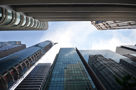 Central Business District in Singapore. Banking in Singapore is a service industry that has grown significantly in recent years.の写真素材
