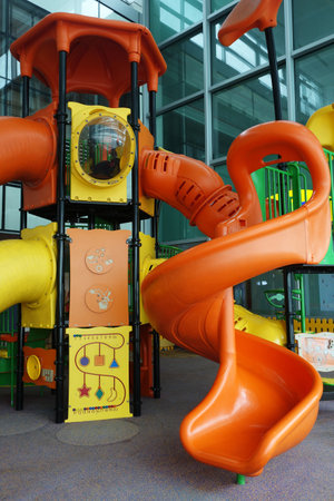 SINGAPORE - OCT 20, 2016: Children playground at Changi Airport Terminal 2.のeditorial素材