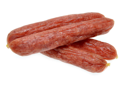 Chinese sausage isolated on white background. Chinese foodの写真素材