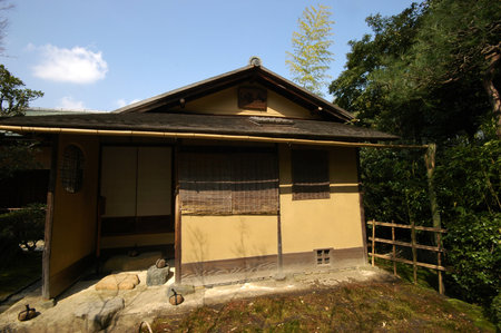 INUYAMA, JAPAN-23 APR, 2018: View of Jo-an Tea Ceremony House. Said to be one of the finest teahouses in the country, it was designated a National Treasure in 1951のeditorial素材