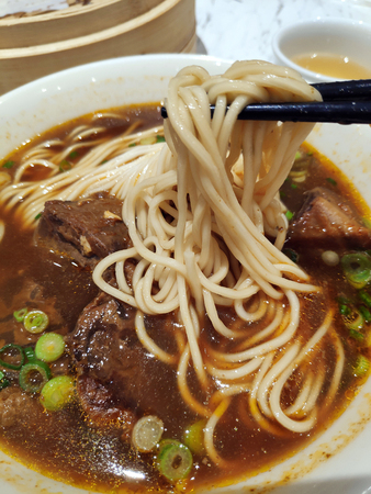 Beef noodle in Chinese style, Chinese foodの写真素材