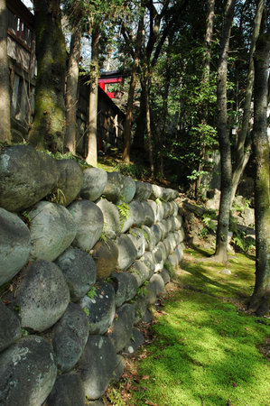 INUYAMA, JAPAN-23 APR, 2018: Haritsuna Shrine at Inuyama Castle in Aichi Prefecture, Japan. Aichi Prefecture is a prefecture of Japan located in the Chubu region.のeditorial素材
