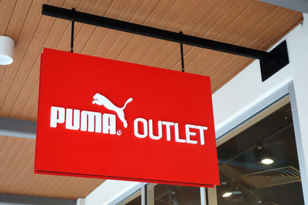 GENTING HIGHLANDS, MALAYSIA- DEC 03, 2018 : Puma outlet at Genting Highlands Premium Outlets in Malaysia. PUMA is one of the world's leading sportlifestyle companiesのeditorial素材