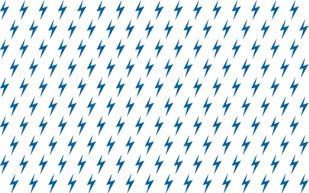 Thunder bolt pattern with white background, 3D renderingの写真素材