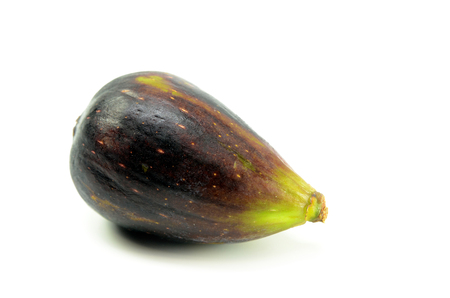 Ripe fig fruits on the white backgroundの写真素材
