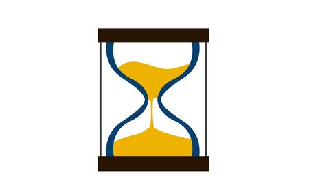Flat design of hourglass icon, 3D renderingの写真素材