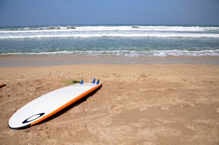 Surfboard on the Kuta beach Bali island Indonesia